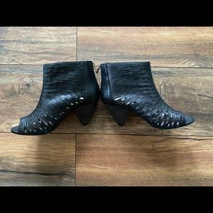 Vince Camuto open toe booties